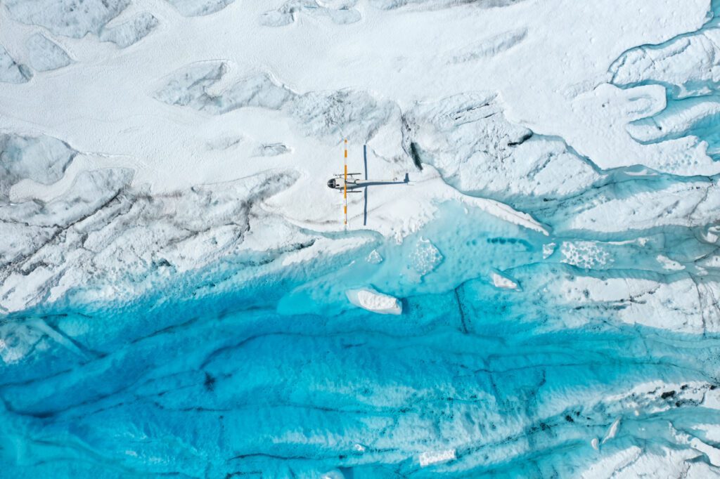 Knik Glacier Landing - Heli Alaska