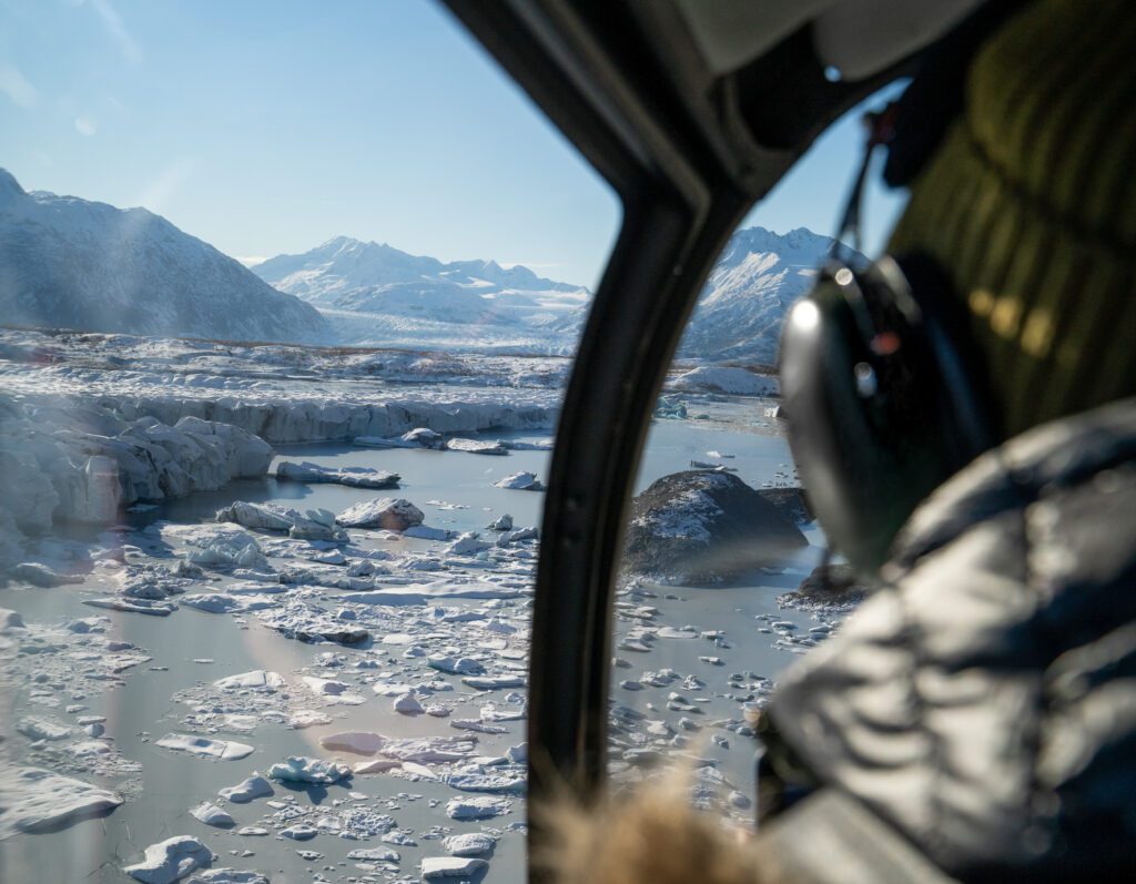 Flying Over Knik Glacier - HeliAlaska