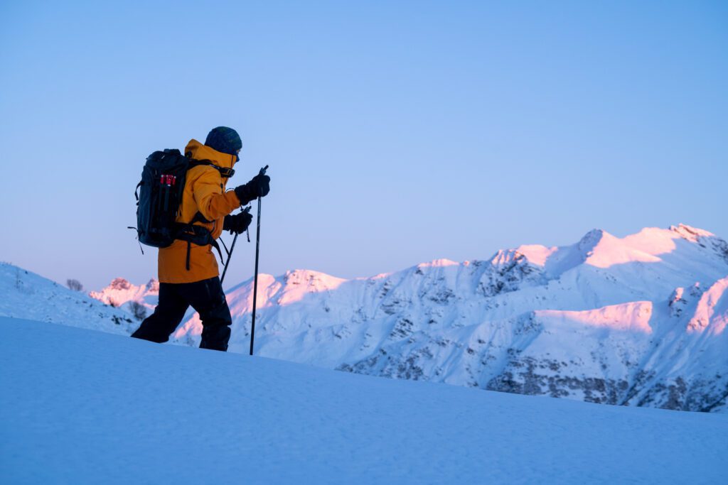 Winter Hiking in Hatcher Pass - HeliAlaska