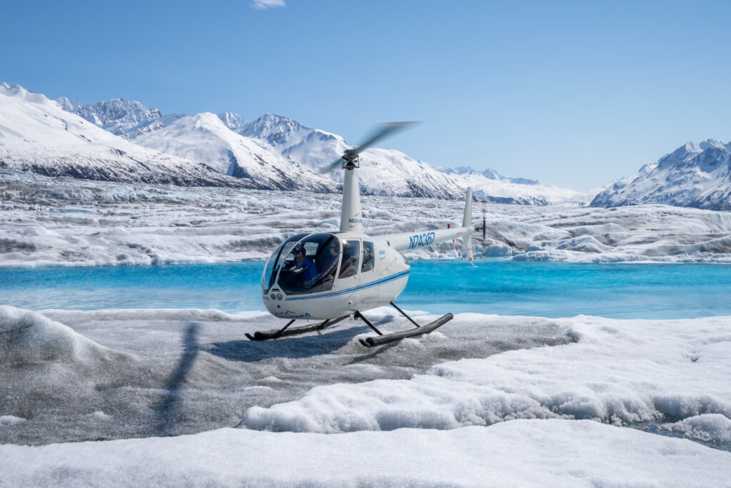 Landing on Kink Glacier - Heli Alaska