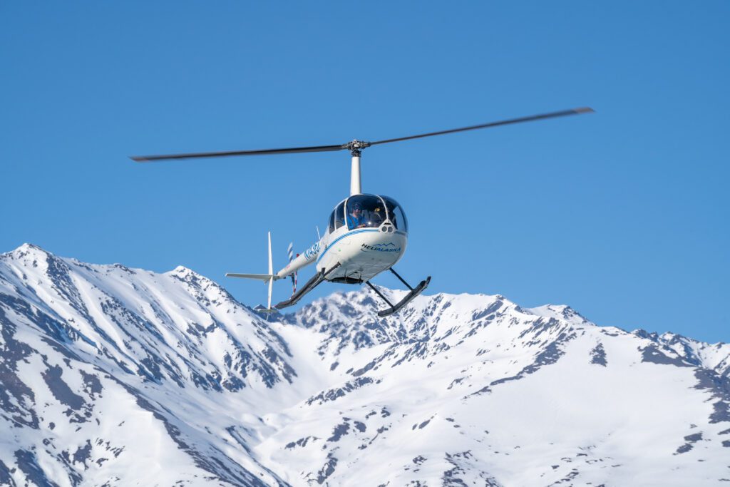 Heli Alaska R44 Landing