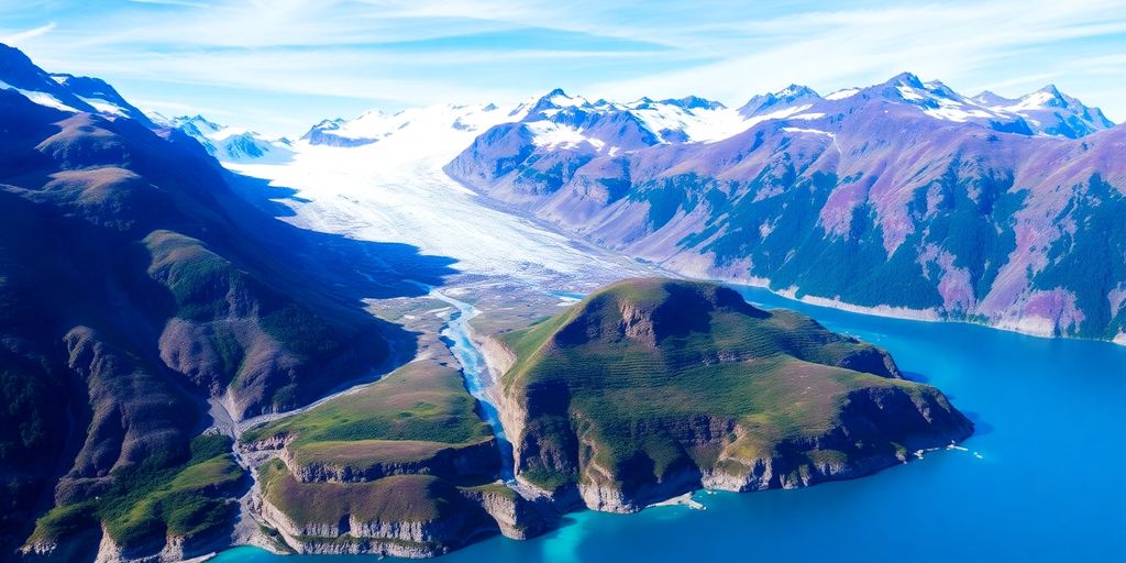 Scenic view of Kenai Fjords National Park in Alaska.