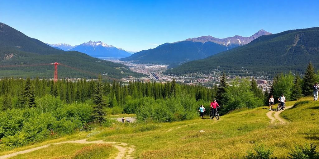 People enjoying outdoor activities in beautiful Anchorage, Alaska.