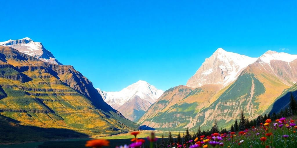 Scenic view of Alaska's diverse seasonal landscapes.