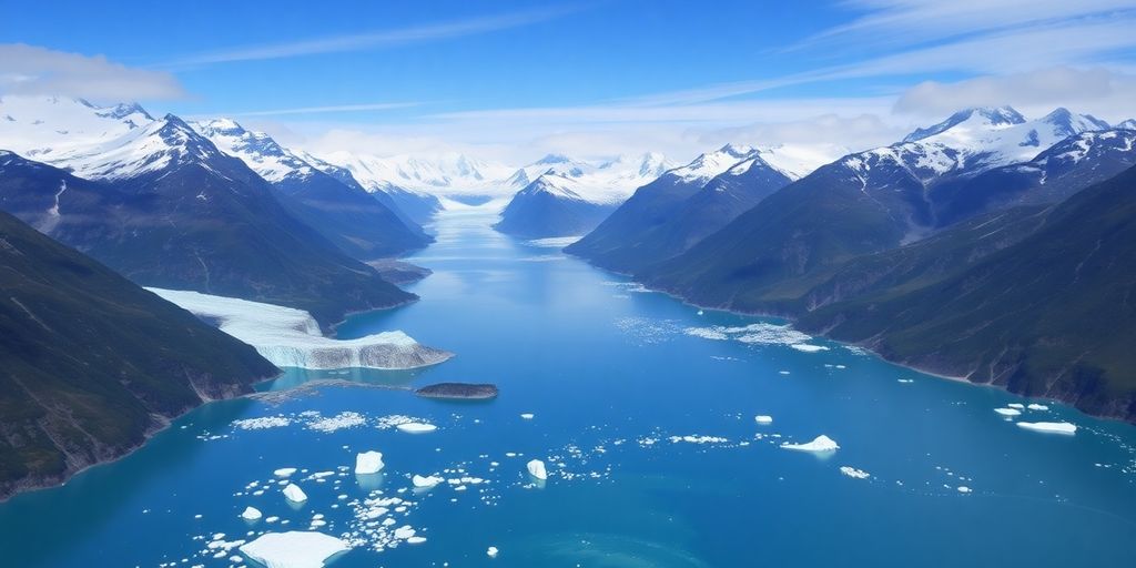 Stunning glaciers and mountains in Kenai Fjords National Park.