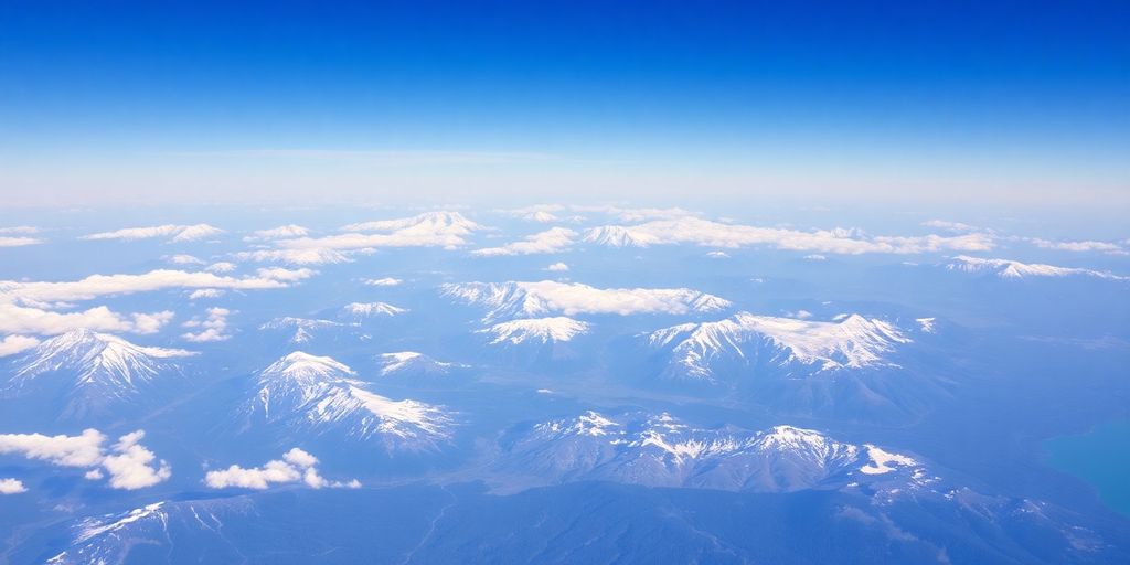 Scenic aerial view of Alaska's mountainous landscape.