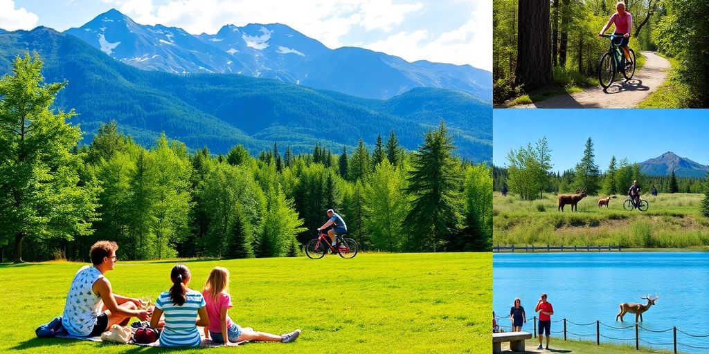 People enjoying Anchorage's free outdoor activities.