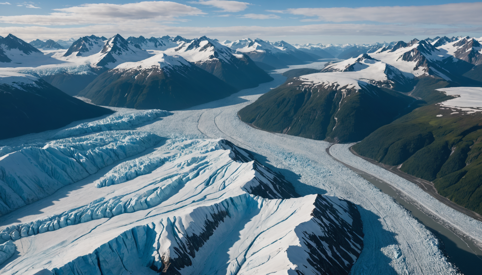 Aerial view of Palmer Glacier