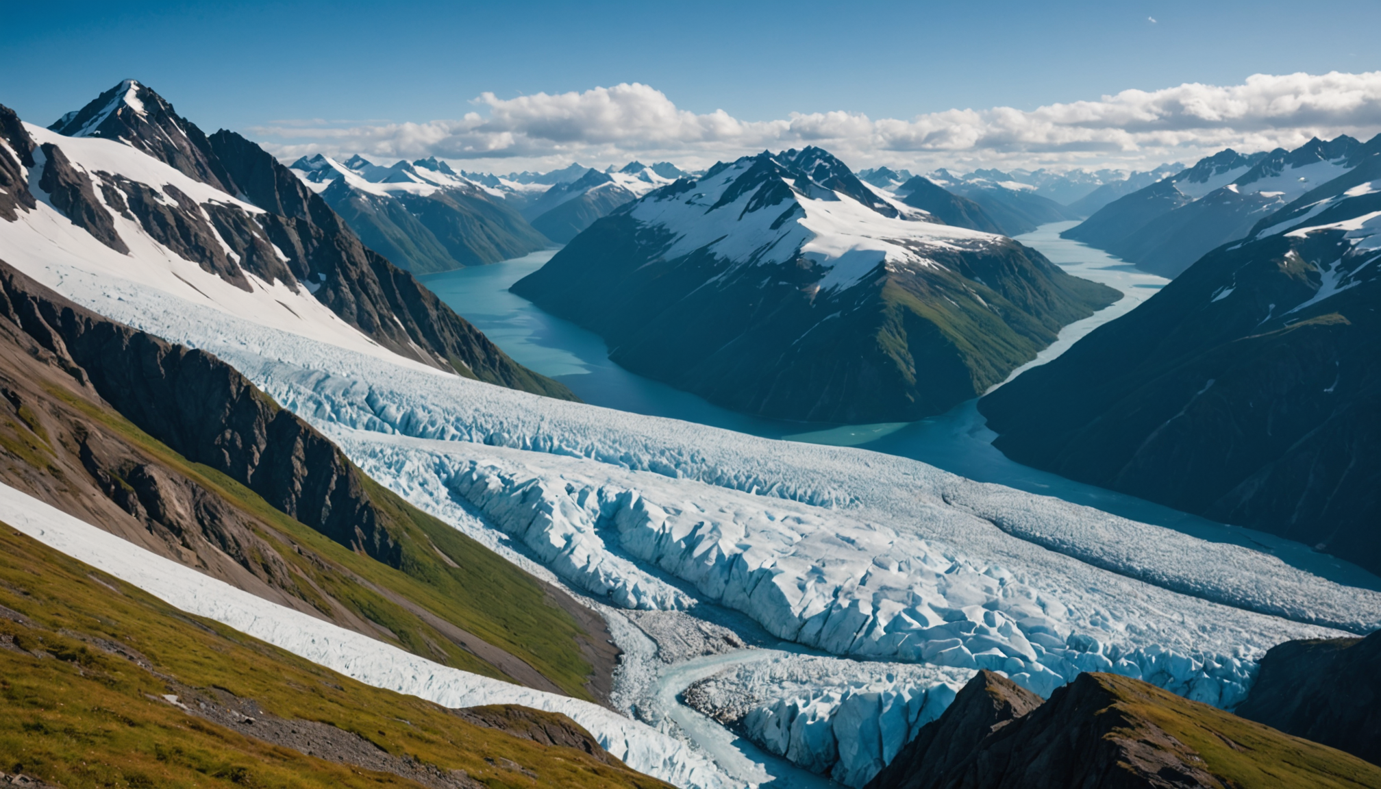 Climbing in Chugach Mountains