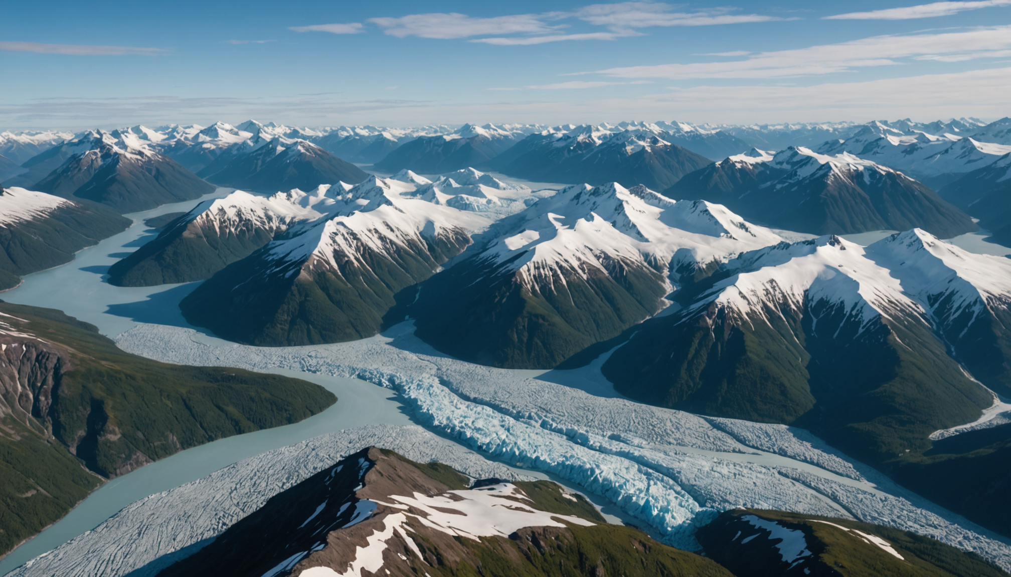 Aerial view of Matanuska Valley