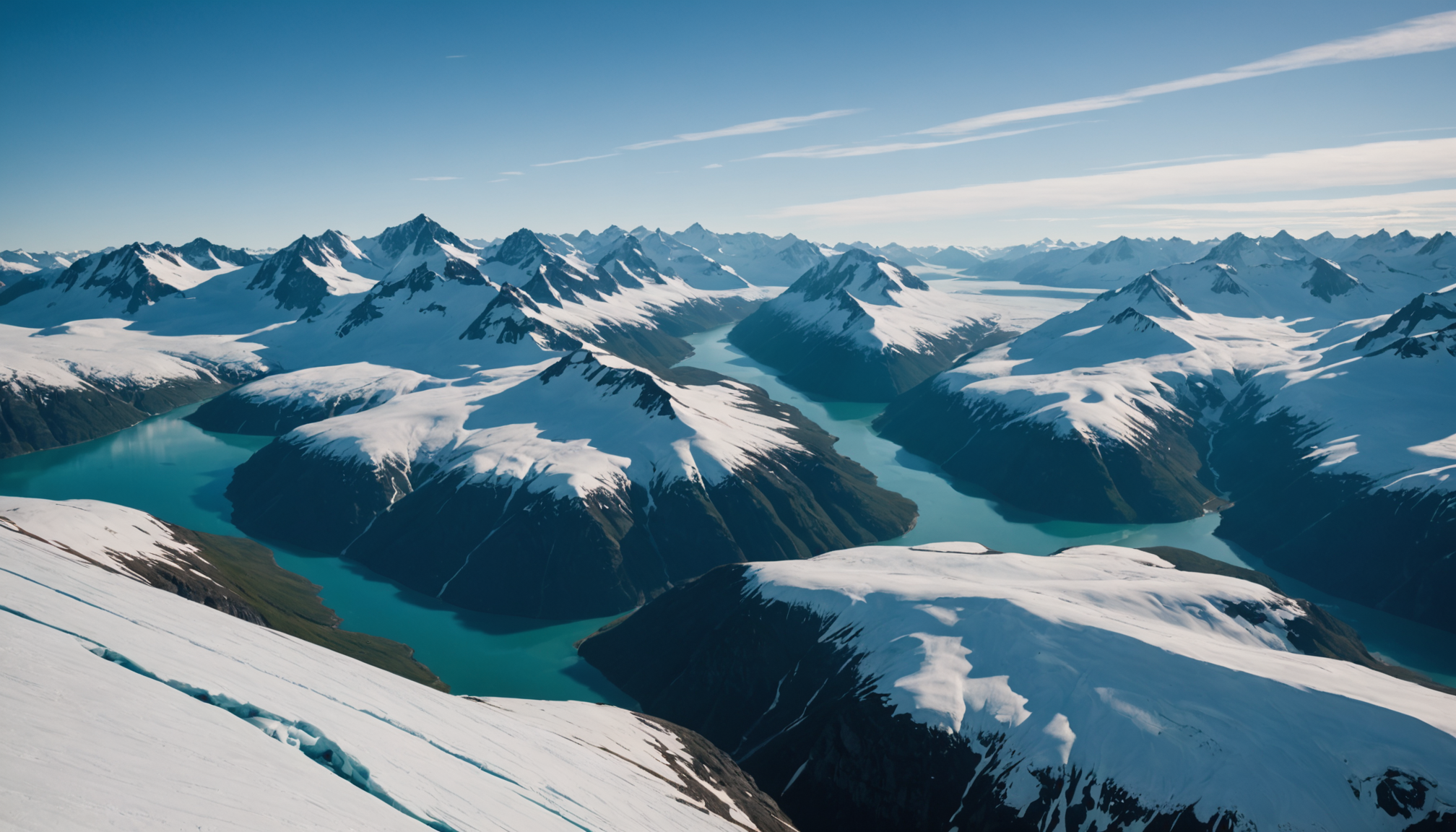 Northern Lights over Alaskan glaciers