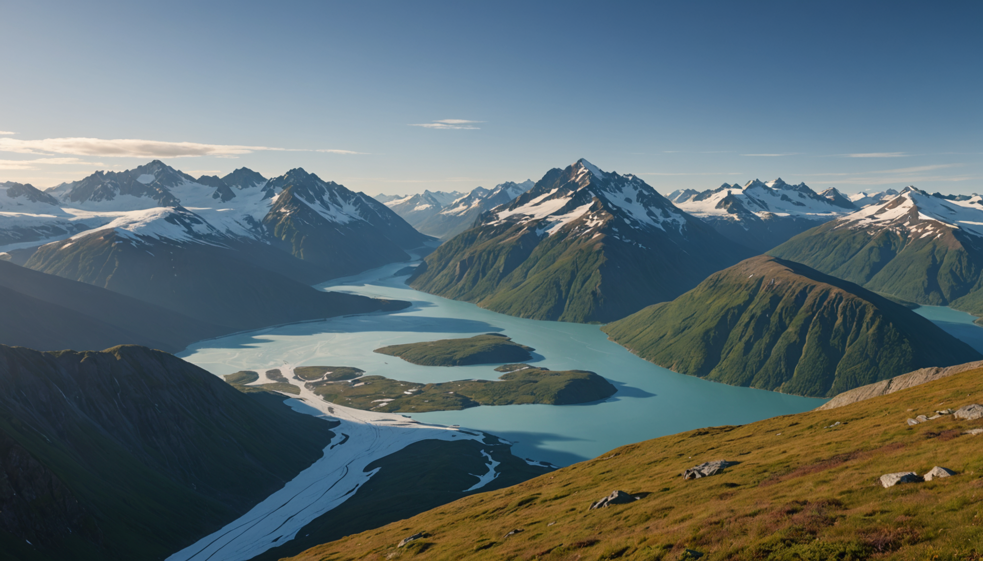 Sunrise over Chugach Mountains