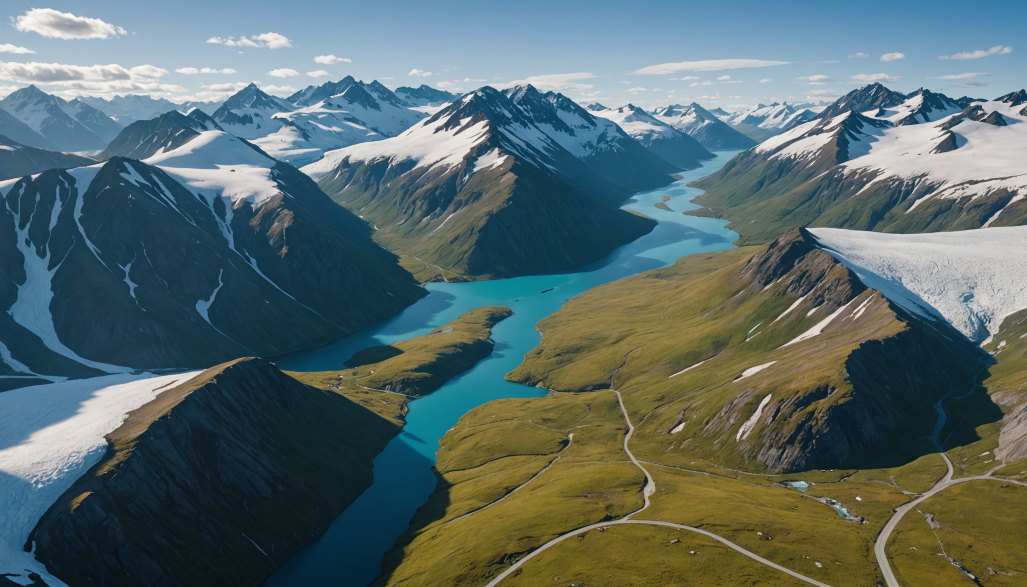 Aerial view of Hatcher Pass