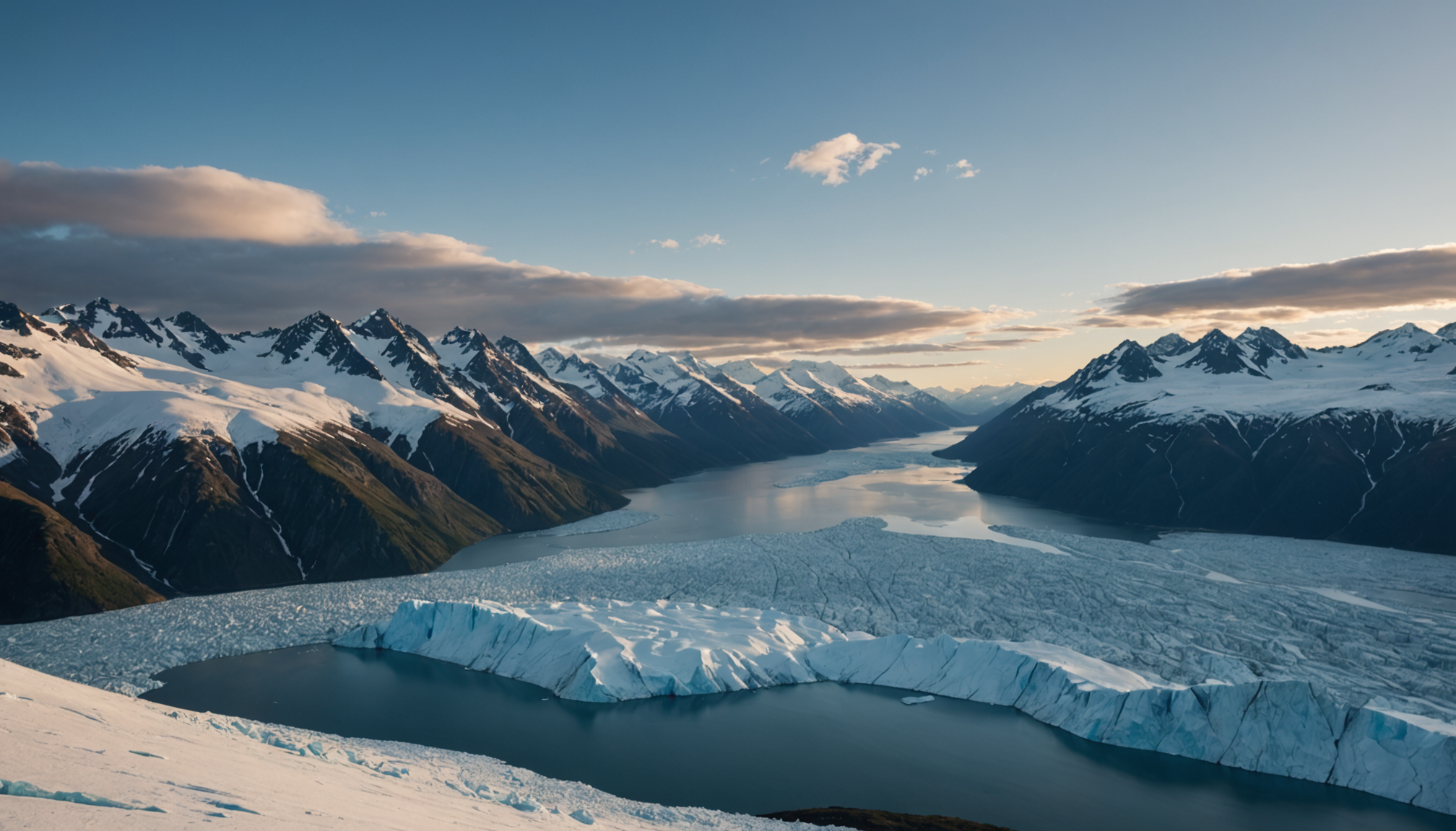 Sunset over Prince William Sound