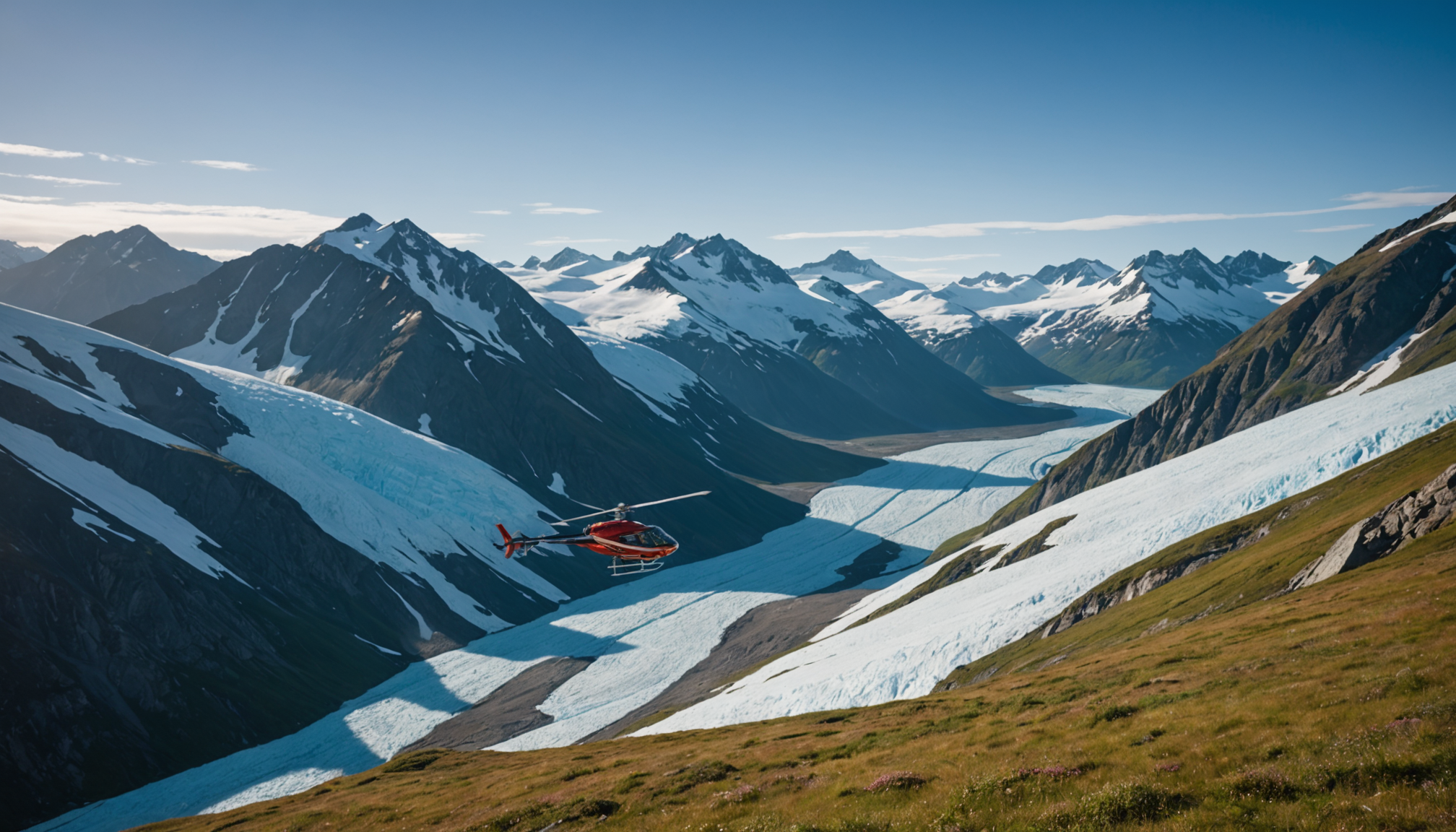 Helicopter on Hatcher Pass