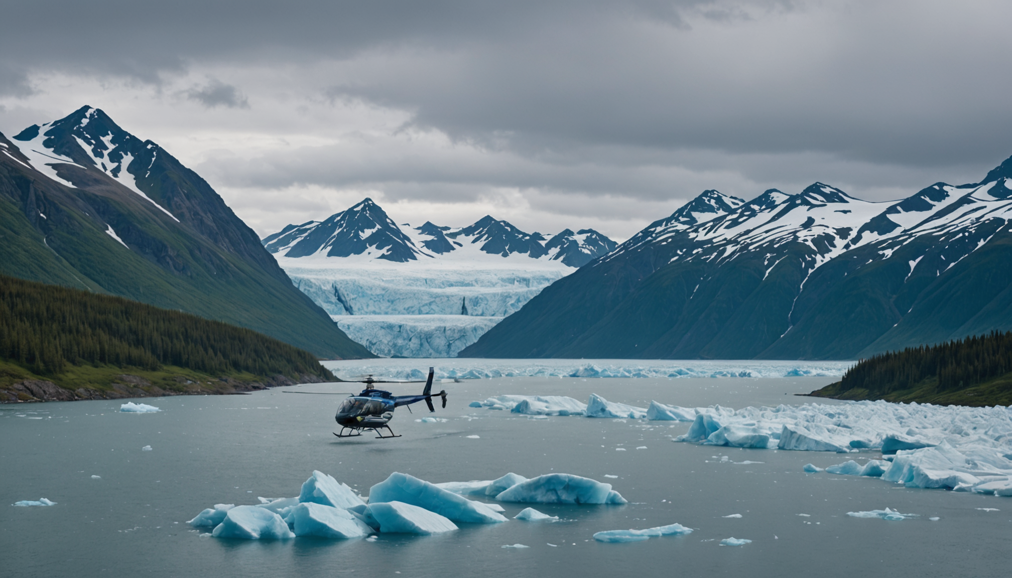 Cruise ship sailing through Alaska's Inside Passage
