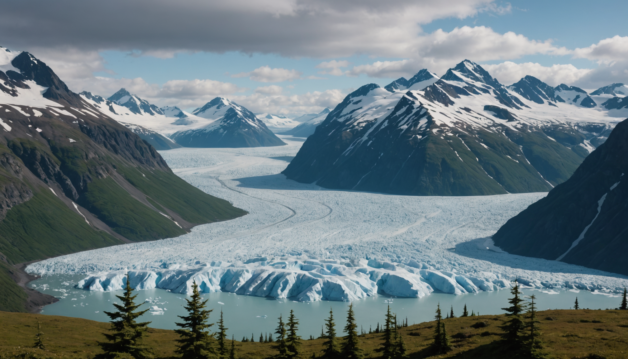Scenic view of Prince William Sound