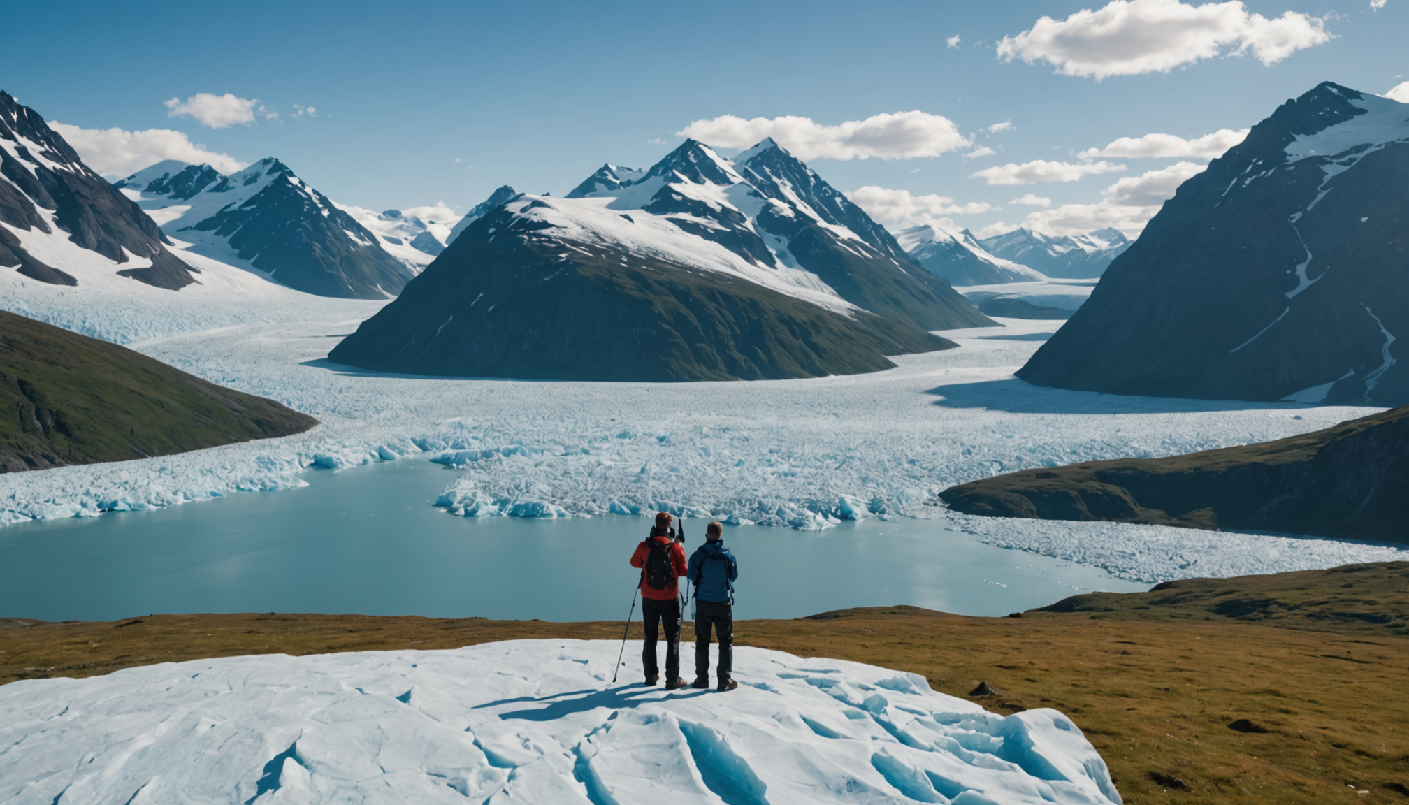 Tourists photographing wildlife in the Mat-Su Valley