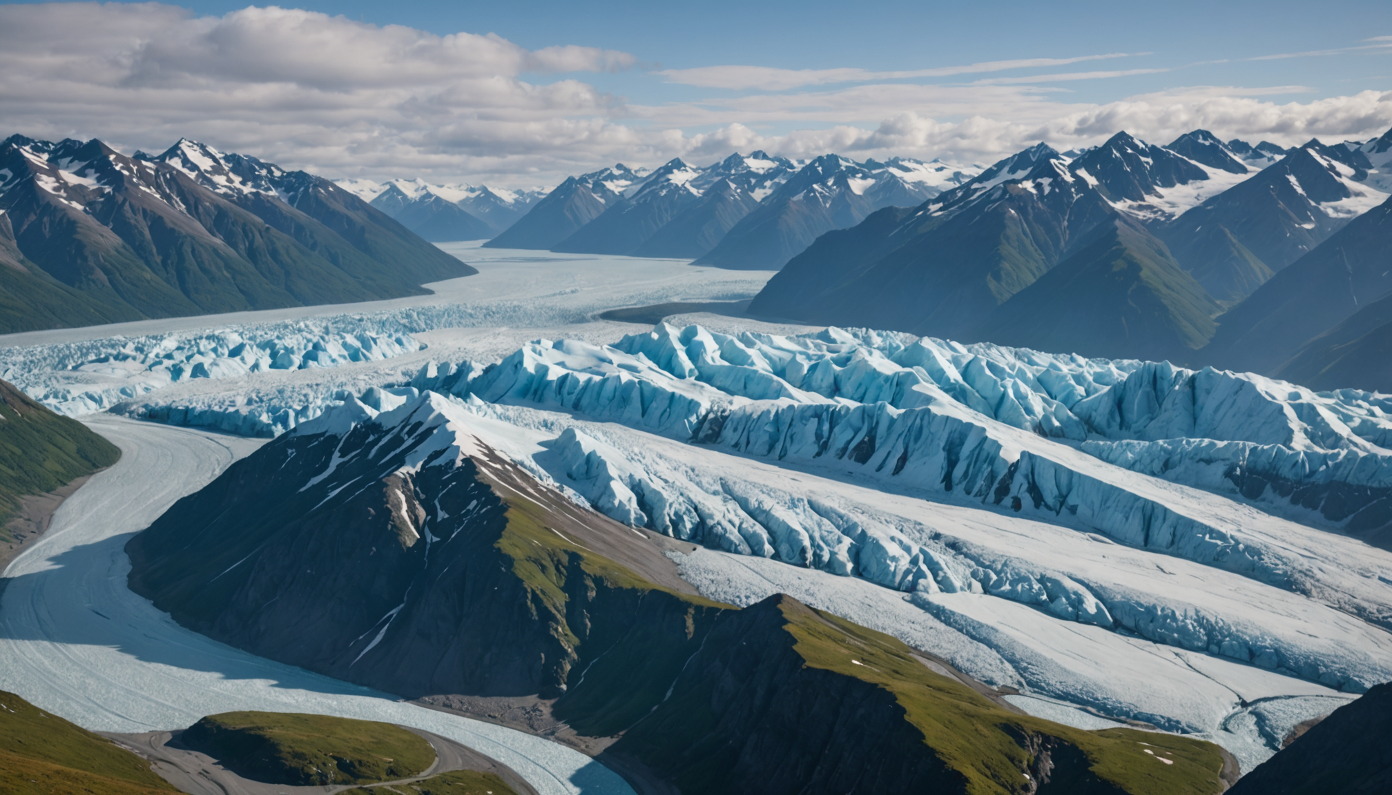 Stunning view of Knik Glacier