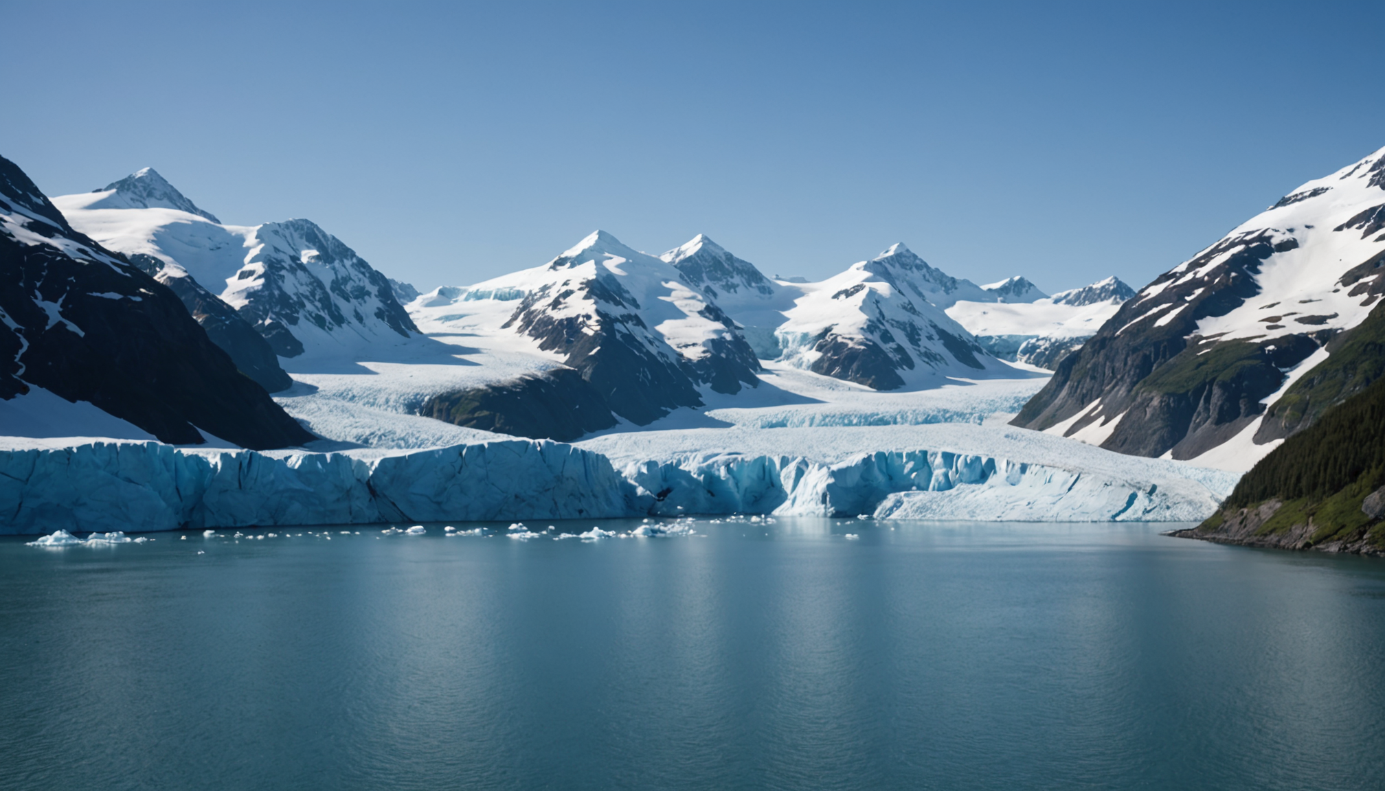 Cruise ship navigating through Prince William Sound