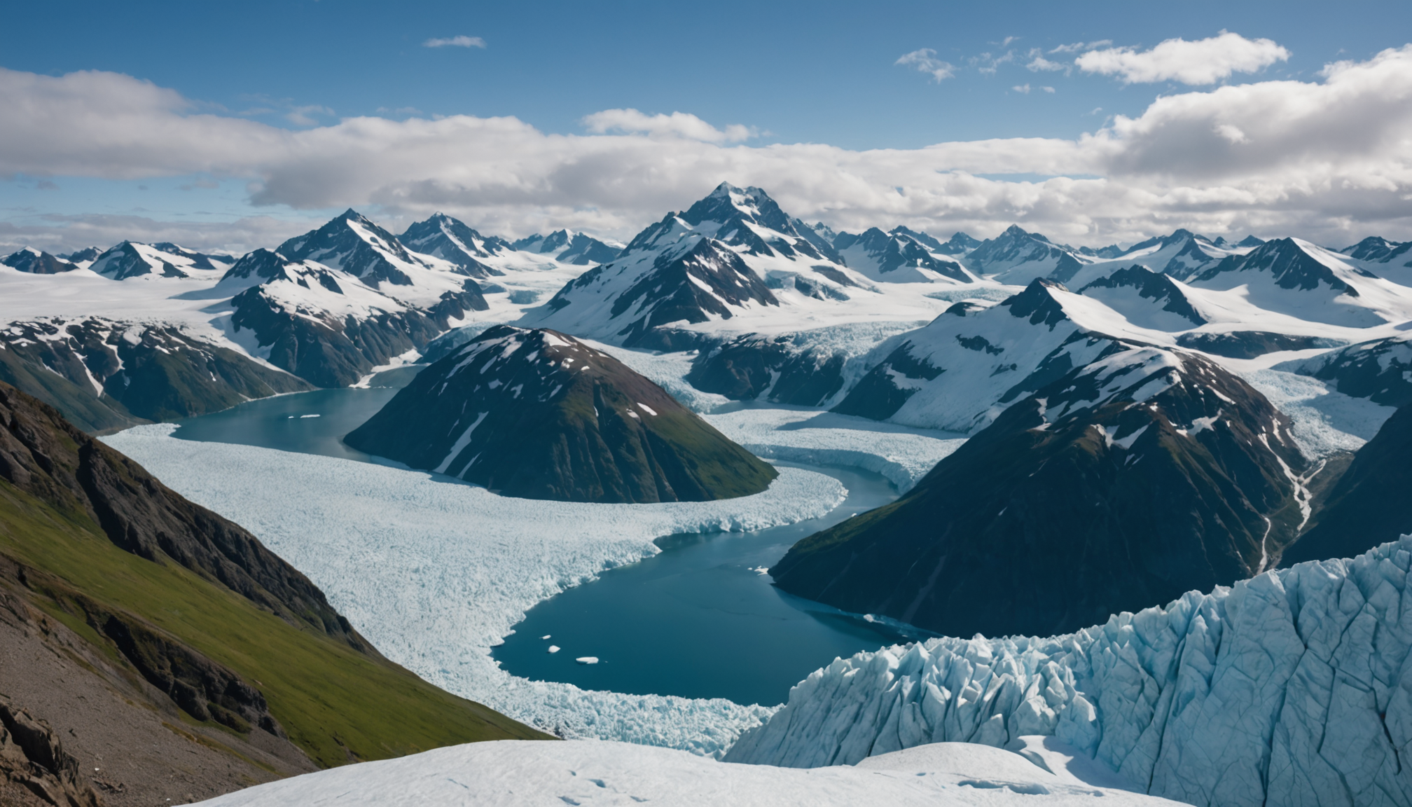 Majestic view of Prince William Sound
