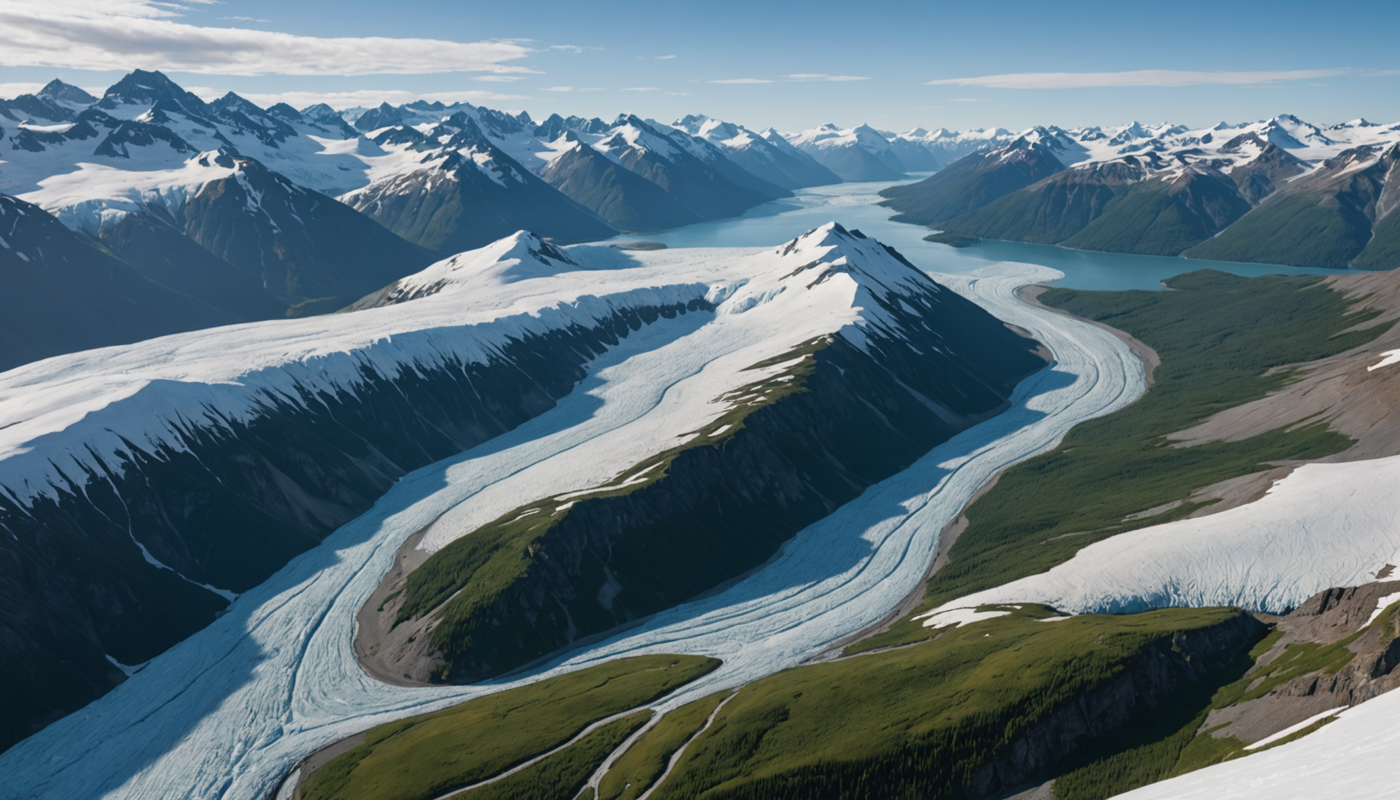 View of the Mat-Su Valley from a helicopter