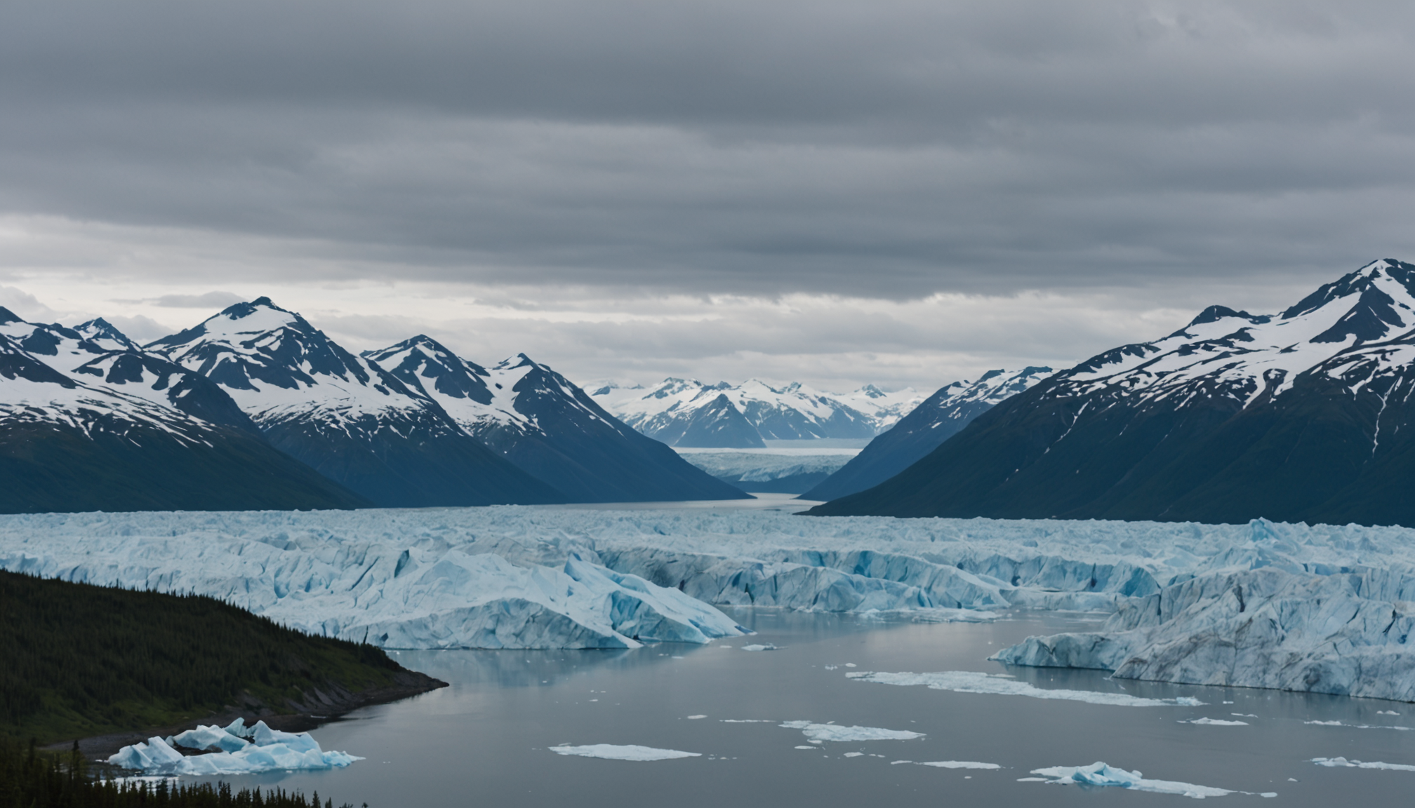 Scenic view of Prince William Sound