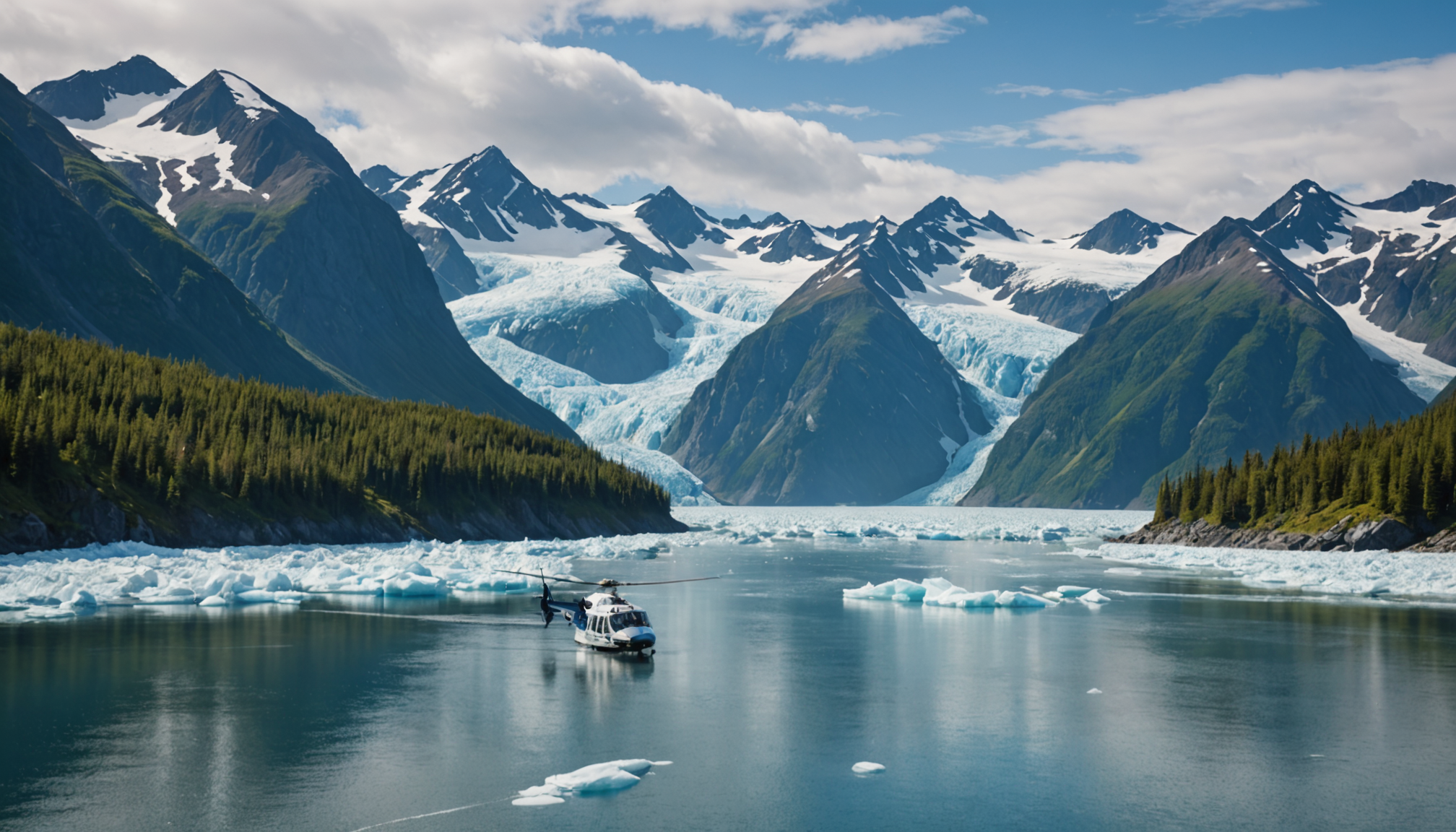 Small ship navigating the Inside Passage