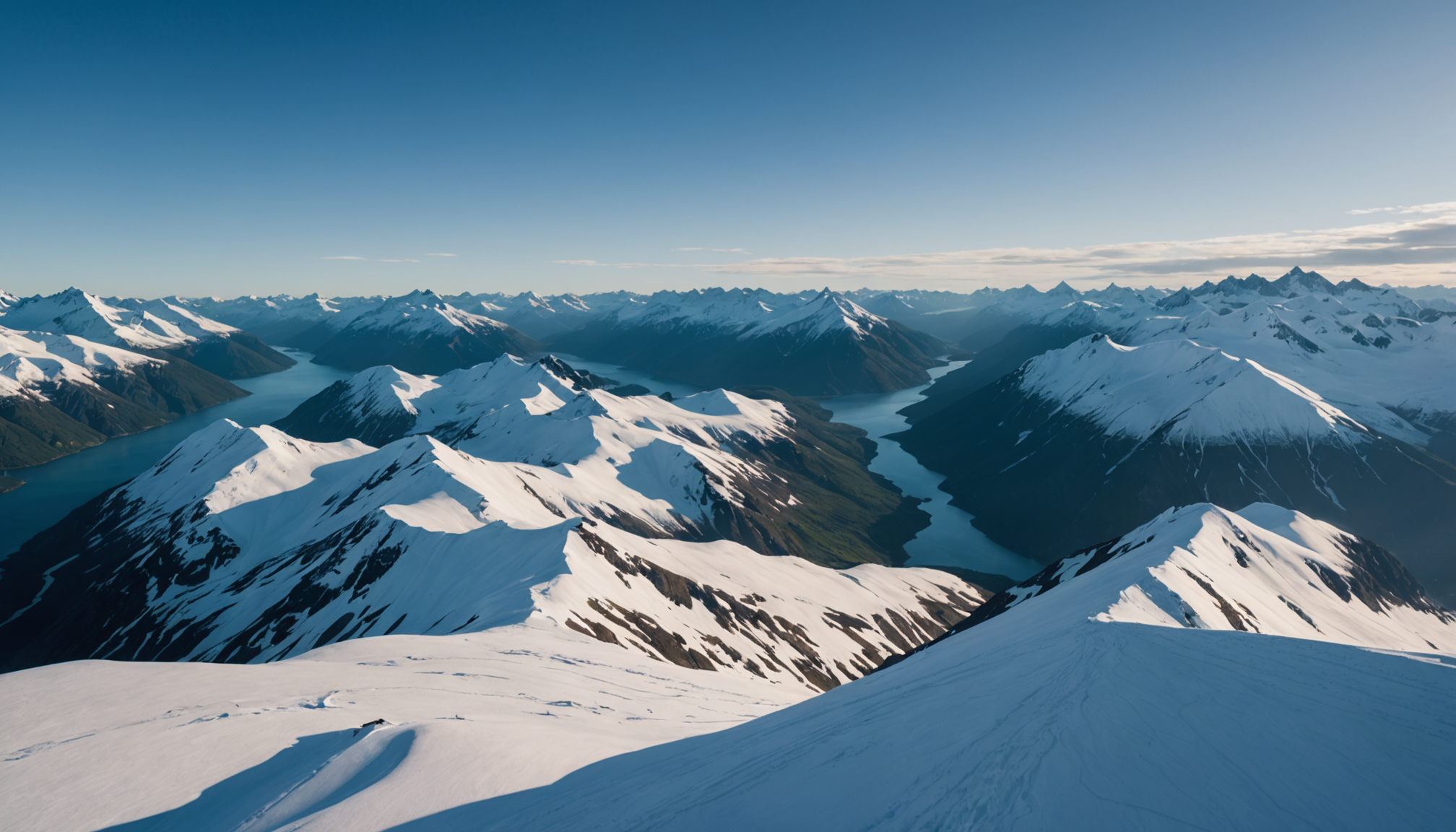 Sunrise over Chugach Mountains