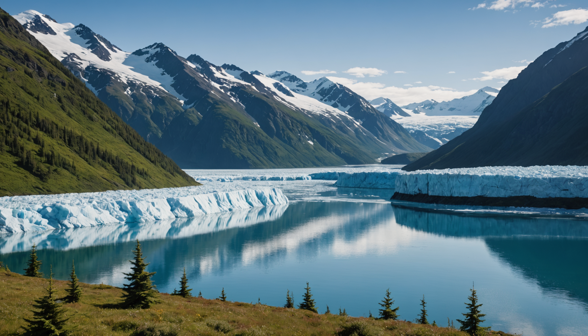 Cruise ship with indoor pool in Alaska