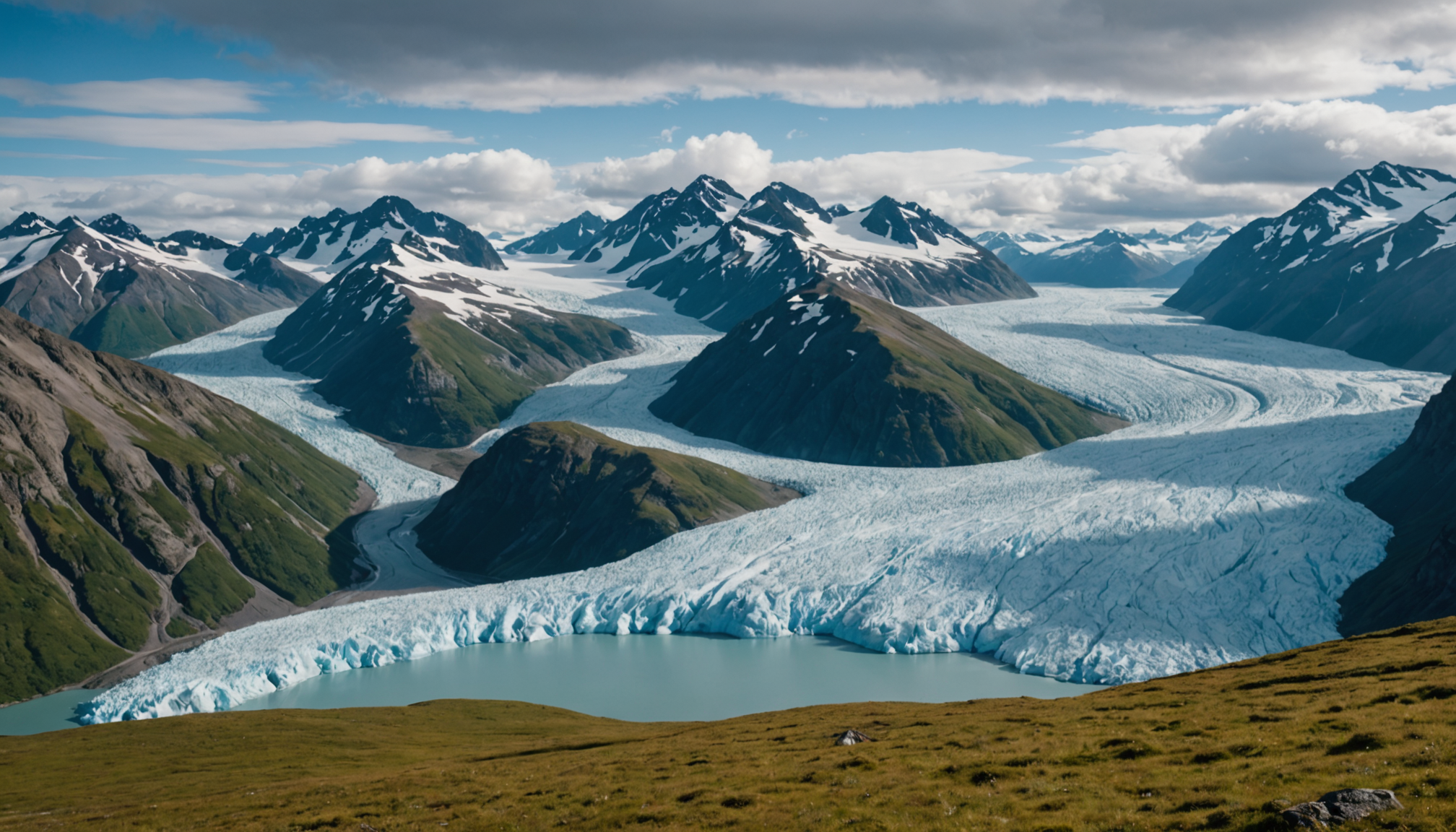 A photographer capturing the serene beauty of Prince William Sound from a small ship.