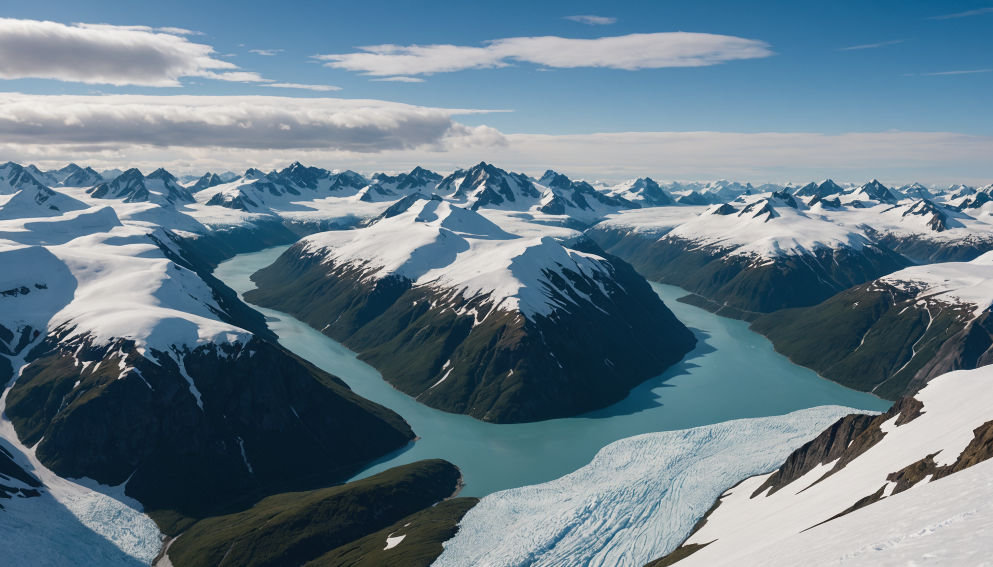 Spectacular view of Prince William Sound from a small boat