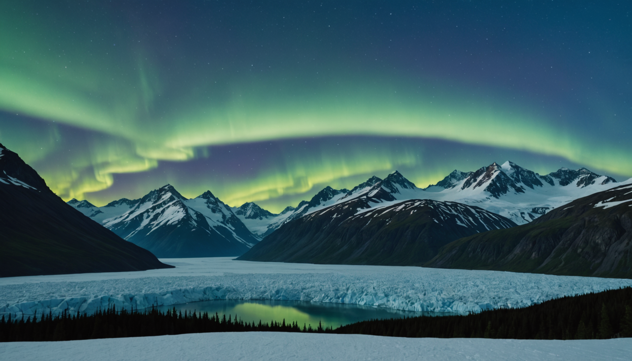 A photographer capturing the Northern Lights over a cruise ship in Prince William Sound