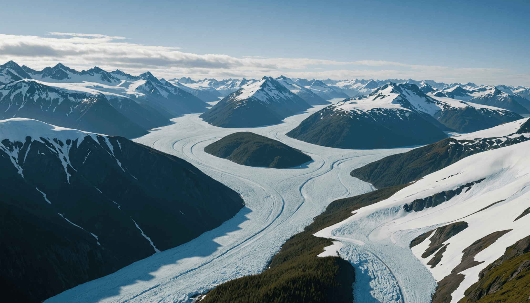 Scenic view of the Inside Passage during an Alaska cruise
