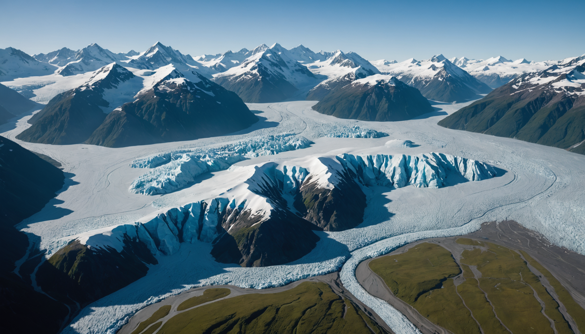 Knik Glacier from Helicopter